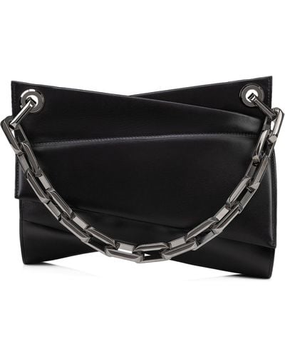 Christian Louboutin Loubitwist Leather Shoulder Bag - Black