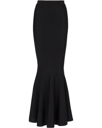 Balmain Knit Jolie Madame Maxi Skirt - Black