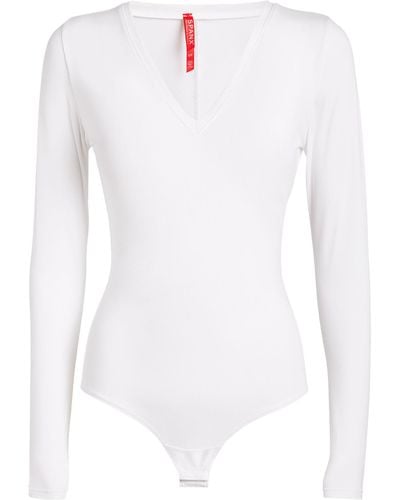 Spanx Long-sleeved Bodysuit - White