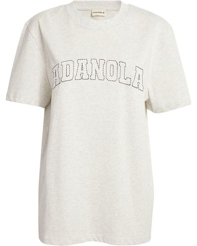 ADANOLA Oversized Logo T-shirt - White
