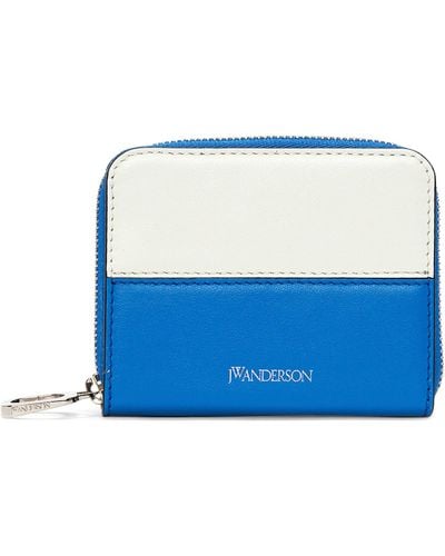 JW Anderson Leather Coin Wallet - Blue