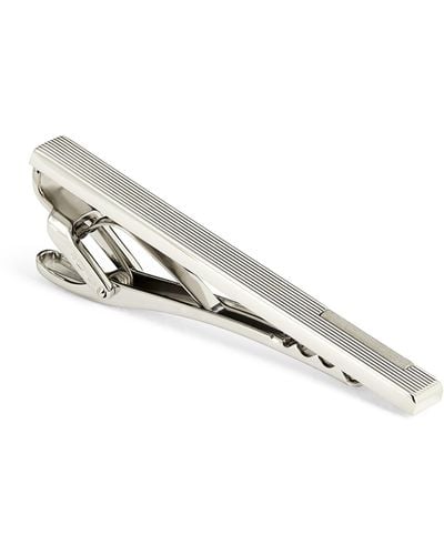 Dunhill Platinum-plated Silver Rollagas Tie Clip - Metallic