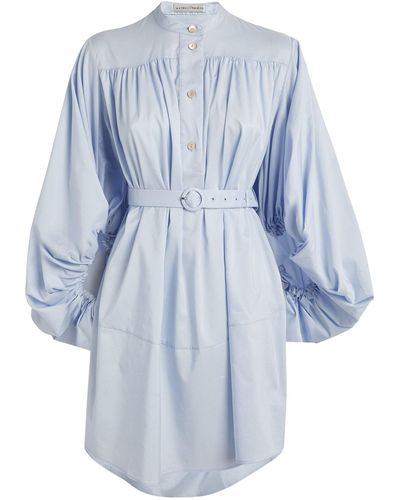 Palmer//Harding Tender Mini Shirt Dress - Blue