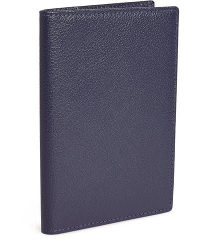 Ettinger Leather Capra Passport Case - Blue