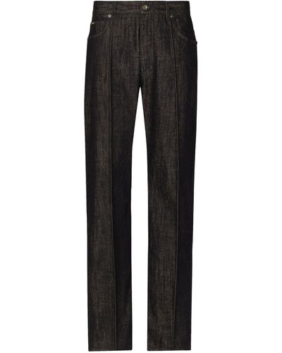 Dolce & Gabbana Oversized Straight Jeans - Black