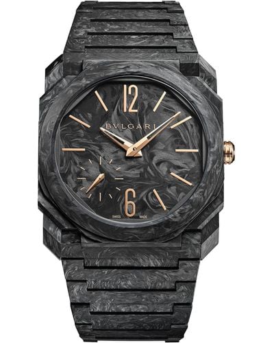 BVLGARI Carbon Octo Finissimo Watch 40mm - Grey