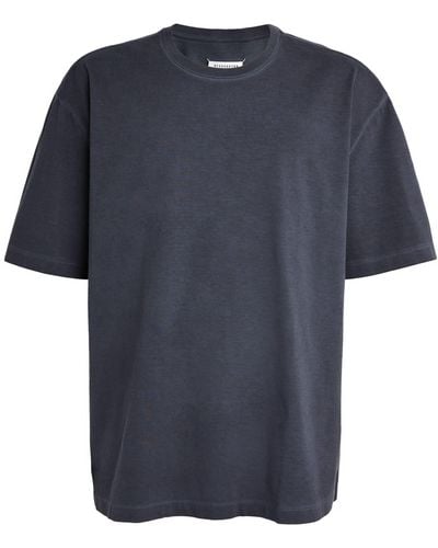Maison Margiela Cotton Oversized T-shirt - Blue