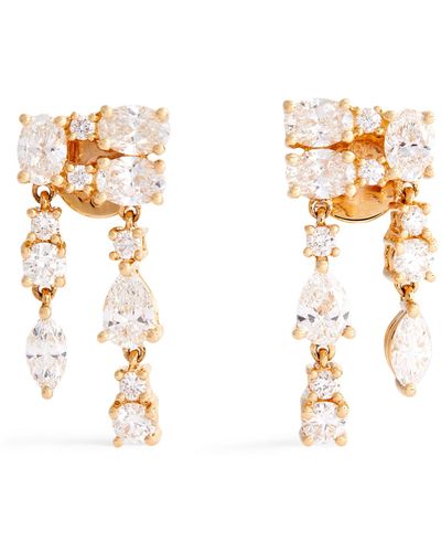 Anita Ko Yellow Gold And Diamond Maya Earrings - Metallic