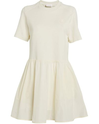 Moncler Cotton T-shirt Mini Dress - White