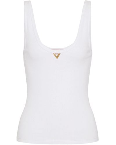 Valentino Garavani Vgold Tank Top - White