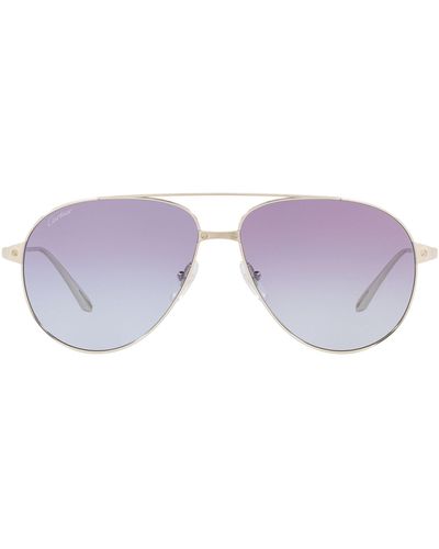 Cartier Pilot Sunglasses - Purple