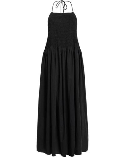 AllSaints Cotton Halterneck Iris Dress - Black