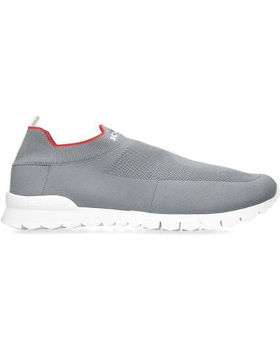 Kiton Knitted Slip-on Sneakers - Gray