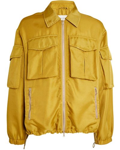 Dries Van Noten Zip-up Cargo Jacket - Yellow