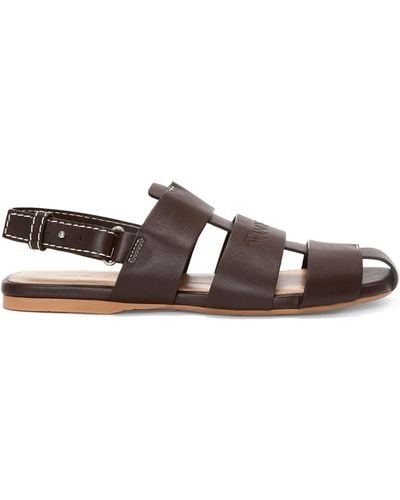JW Anderson Leather Fisherman Sandals - Brown