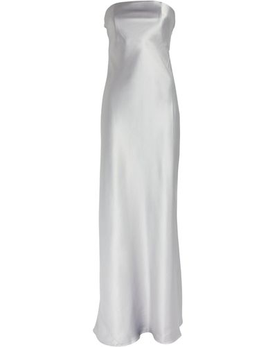Christopher Esber Strapless Palladium Maxi Dress - White