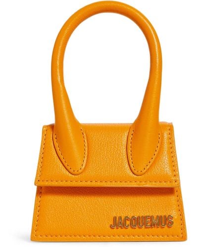 Jacquemus Mini Leather Le Chiquito Top-handle Bag - Orange