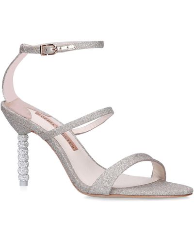 Sophia Webster Leather Crystal-embellished Rosalind Sandals 85 - Metallic