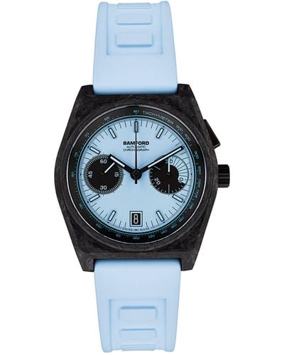 BAMFORD LONDON Carbon Fibre B347 Watch 41.5mm - Blue