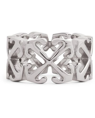 Off-White c/o Virgil Abloh Silver Arrows Ring - Grey