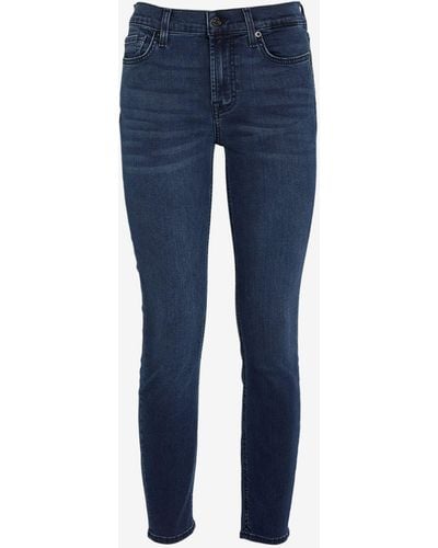 7 For All Mankind B(air) Ankle Skinny Mid-rise Jeans - Blue
