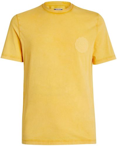Jacob Cohen Cotton Logo T-shirt - Yellow