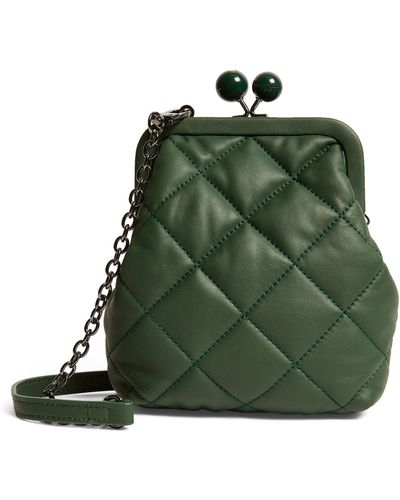 Weekend by Maxmara Quilted Pasticcino Cross-body Bag - Green