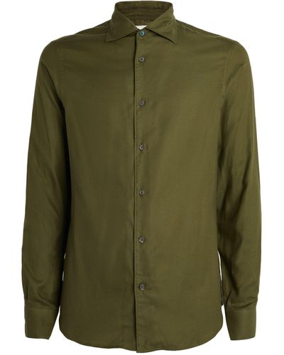 Paul Smith Lyocell Long-sleeve Shirt - Green