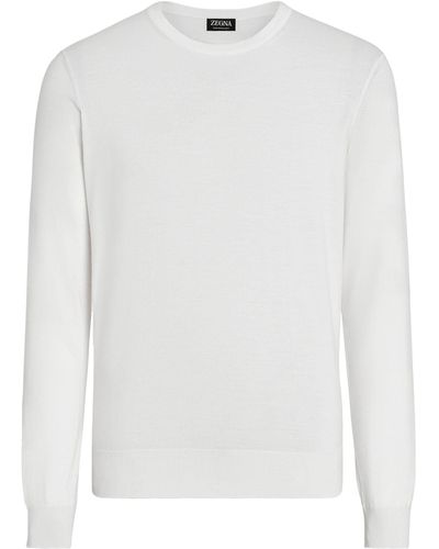 ZEGNA Cashseta Sweater - White