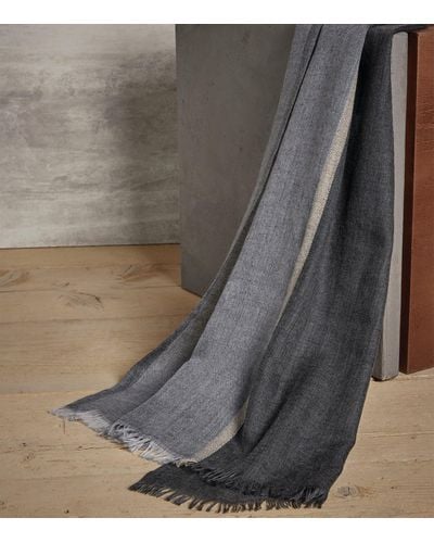 Brunello Cucinelli Cashmere-silk Scarf - Grey