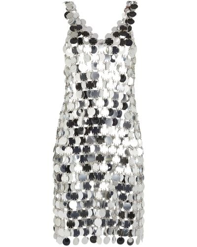 Rabanne Sequin-embellished Mini Dress - White