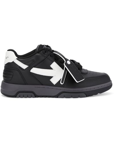 Off-White c/o Virgil Abloh Leather Out Of Office Trainers - Black