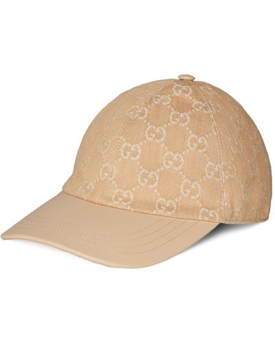 Gucci Gg Baseball Cap - Natural