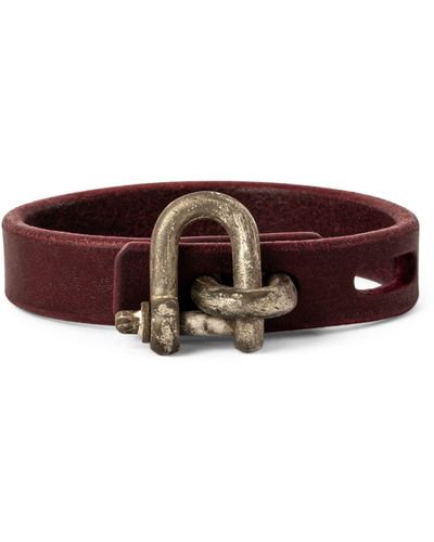 Parts Of 4 Leather Restraint Charm Bracelet - Brown