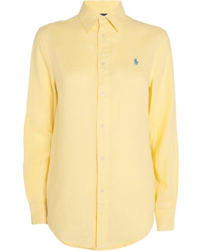 Polo Ralph Lauren Cotton Polo Pony Shirt - Yellow