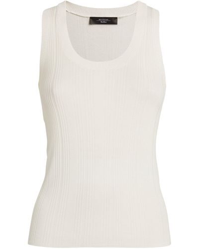 Weekend by Maxmara Knitted Tank Top - White