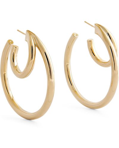 Jennifer Fisher Large Double Lilly Hoop Earrings - Metallic