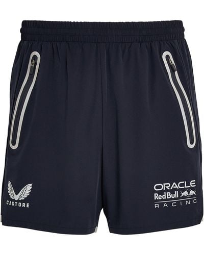 Castore X Oracle Red Bull Logo Active Shorts - Blue