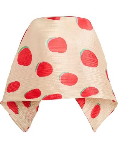 Pleats Please Issey Miyake Bean Dots Madame-t Scarf - Red
