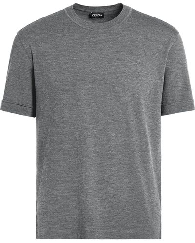 Zegna 12milmil12 Wool T-shirt - Gray