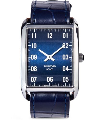 Tom Ford Stainless Steel No. 001 Watch 30mm - Blue