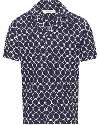 Orlebar Brown Geometric Howell Shirt - Blue