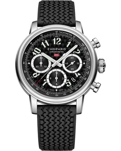 Chopard Lucent Steel Mille Miglia Chronograph Watch 40.5mm - Metallic