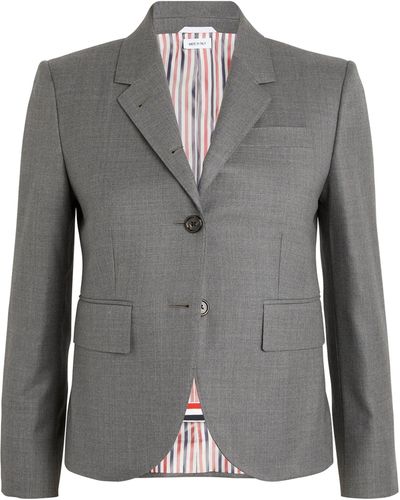 Thom Browne Wool High Armhole Sport Coat - Grey