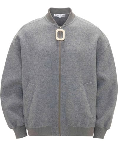 JW Anderson Wool Bomber Jacket - Grey