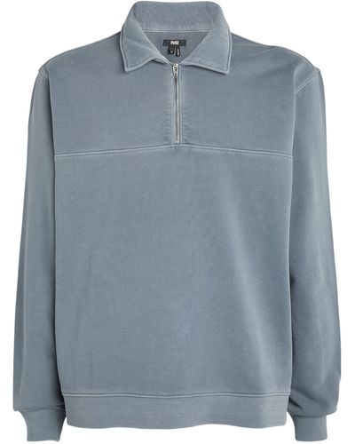 PAIGE Davion Half-zip Sweatshirt - Blue