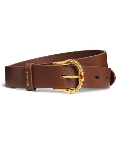 Zimmermann Leather Belt - Brown