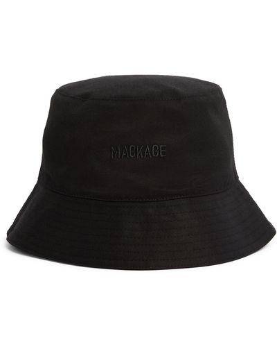 Mackage Embroidered-logo Bucket Hat - Black