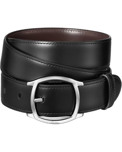 Cartier Leather Drive De Belt - Black
