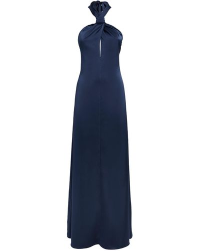 MAX&Co. Halterneck Maxi Dress - Blue